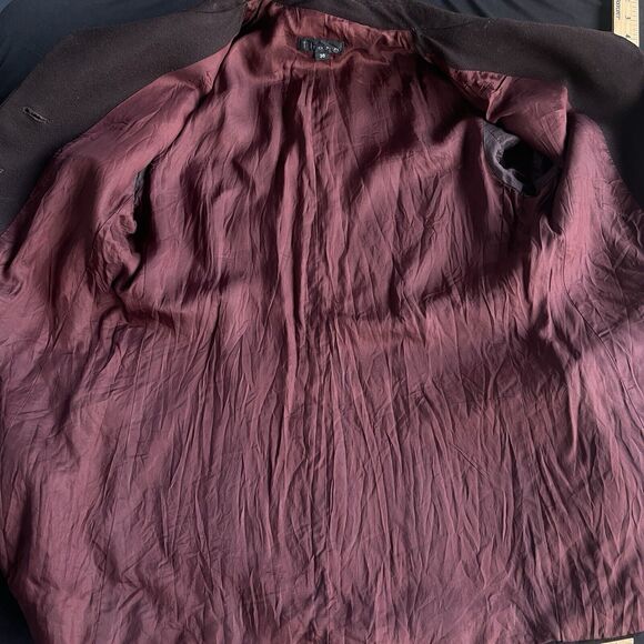 Thomo Wool Blazer Womens Size 36 Brown Lined Office Career Button Front Preppy - Picture 3 of 10